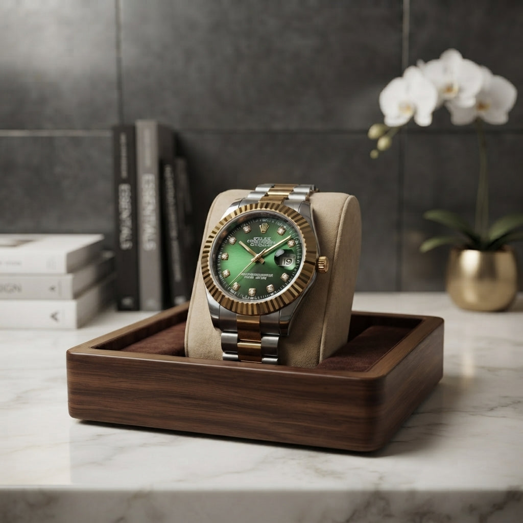 Rolex Oyster Perpetual Date just - Luxury Watch Designed for Time Display and Daily Time keeping Routine - Green Dial
