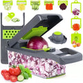 12-in-1 Multi-Functional Vegetable Chopper, Dicer & Slicer with Storage Container