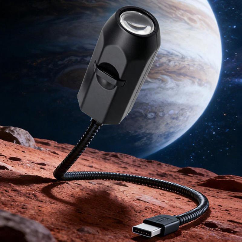 USB Ceiling Moon Earth Projection Atmosphere Light - 3 Interchangeable Lenses