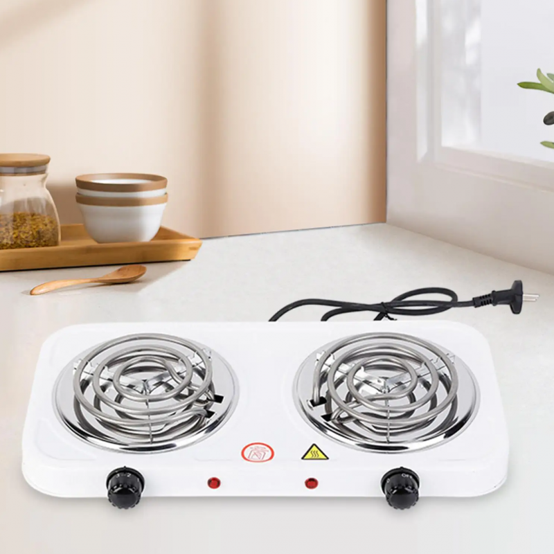 Double Electric Stove Dual Hot Plate Cooker Twin Coil Electric Cooking Stove