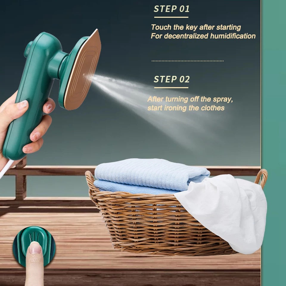 Portable Mini Steam Iron - Wet & Dry Ironing