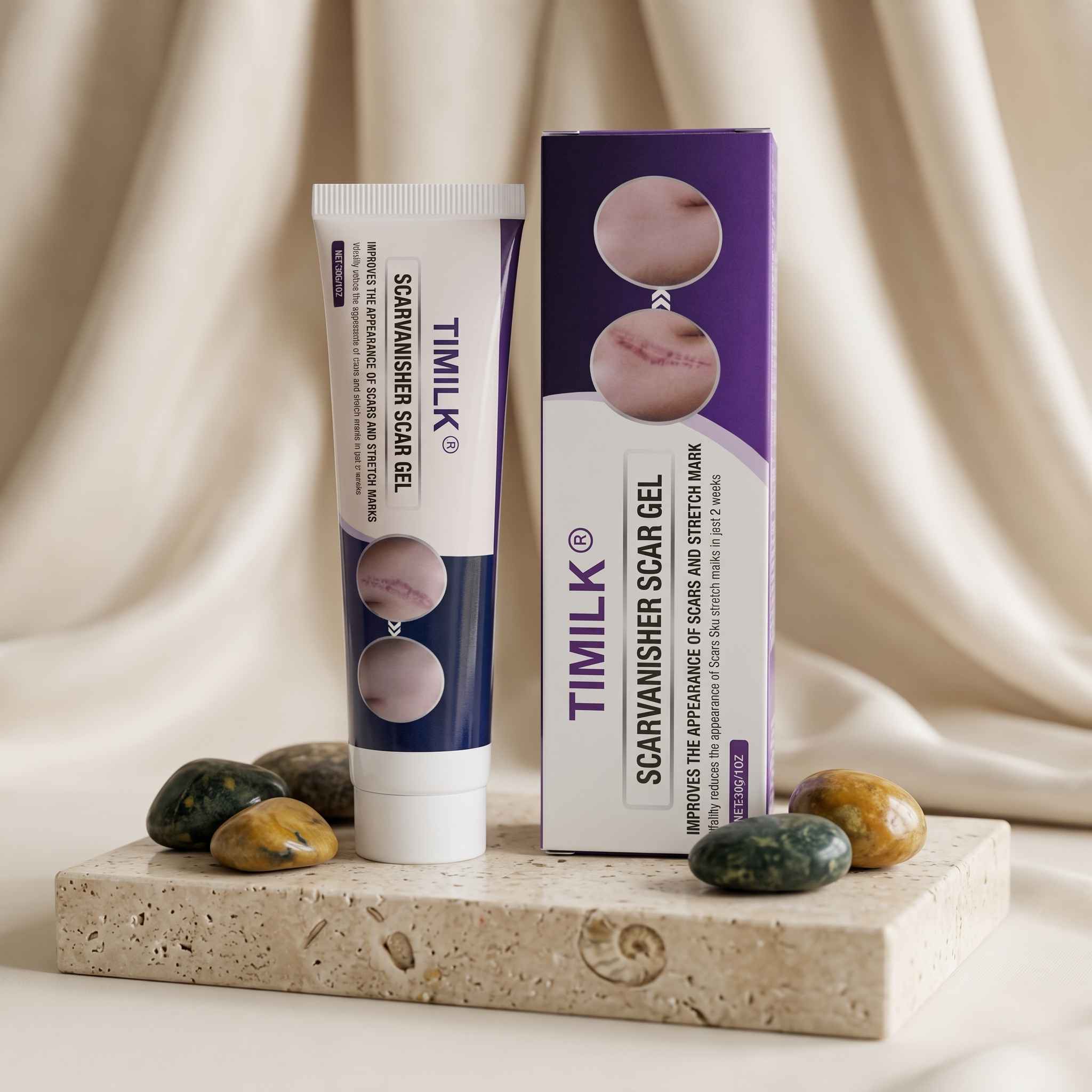 TIMILK Scarvanisher Scar Gel – Advanced Scar & Stretch Mark Cream - 30g