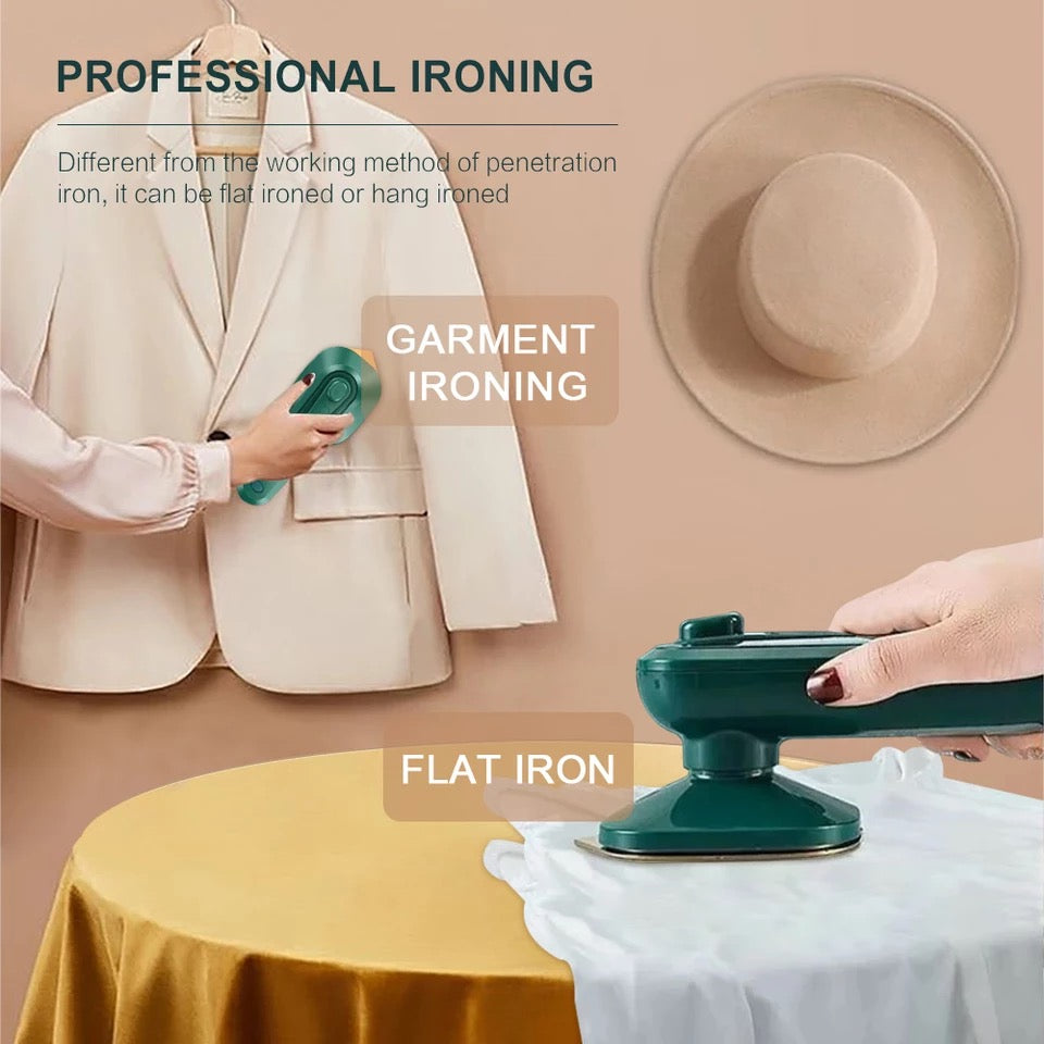 Portable Mini Steam Iron - Wet & Dry Ironing