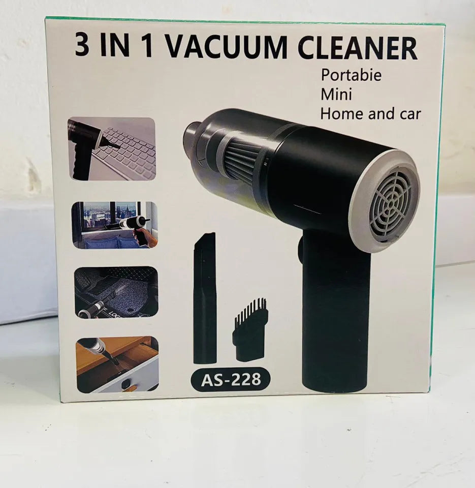 3-in-1 Portable Cordless Vacuum Cleaner – Compact Handheld Dust Cleaner with Removable Box
