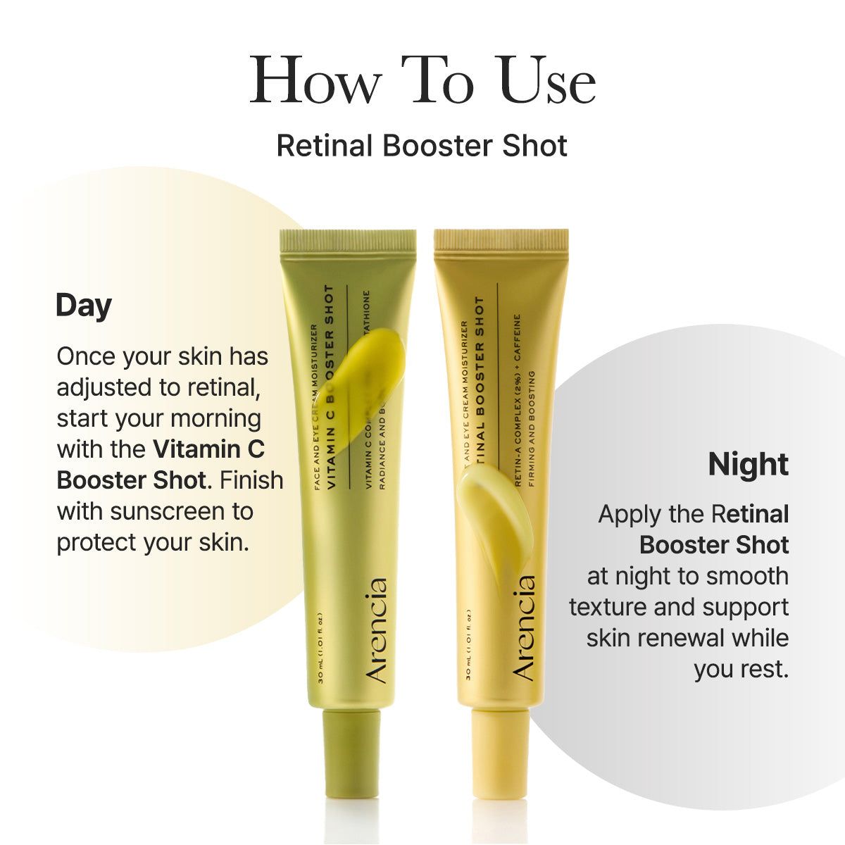 Arencia Vitamin C Booster Shot Face & Eye Cream Moisturizer 30ml